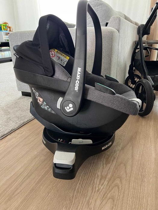 Maxi-Cosi Zelia S Trio (Carrinho e Cadeira) 2x1 + FamilyFix 360