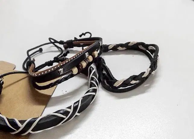 Pulseiras homem – 3 Pulseiras elegante e simples