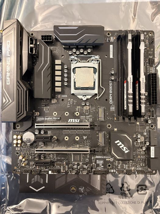 Motherboard MSI Z370M Gaming Pro AC + Intel Core i7+rams