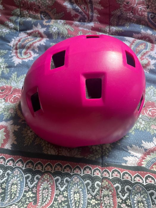 Capacete proteção rosa