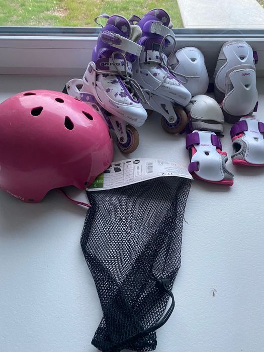 Zestaw rolk regulowanei 26-29 kask ochraniacze oxelo