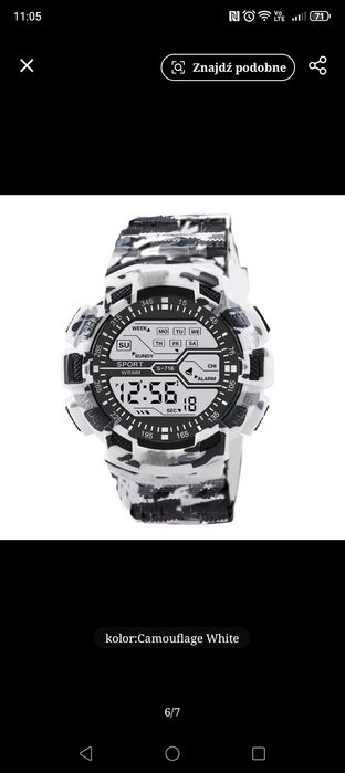 Zegarek taktyczny moro.