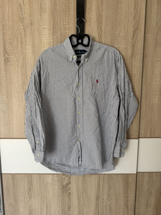 Koszula Polo Ralph Lauren L logowana krata plus size elegancka