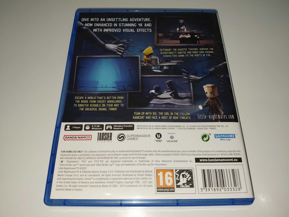 ps5 LITTLE NIGHTMARES 2 ENHANCED EDITION po polsku przygoda mała groza