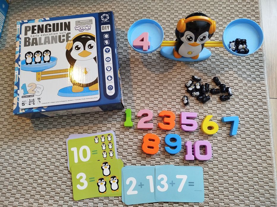 Penguin balance balansujące pingwiny zabawka edukacyjna