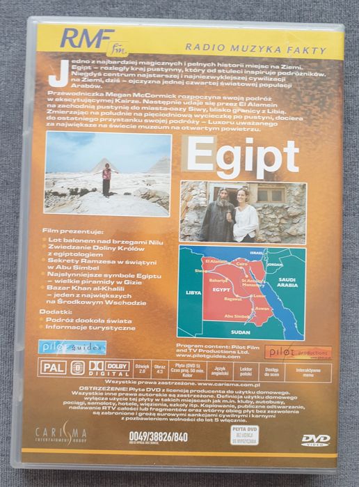 Pdróże marzeń Egipt zestaw Książka plus płyty DVD