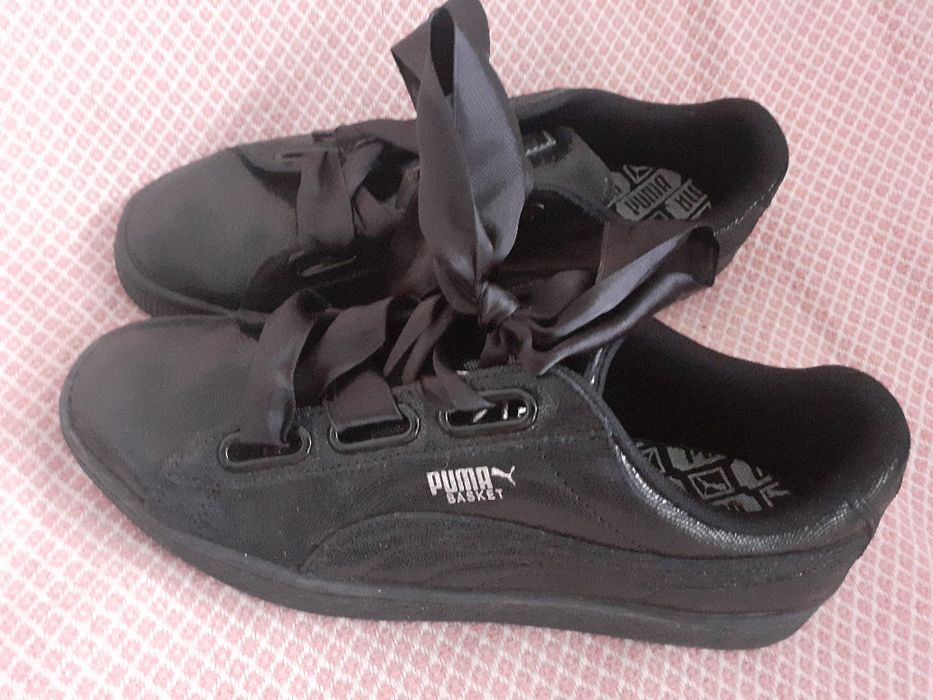 Sneakersy Puma basket buty półbuty czarne 39 snikersy
