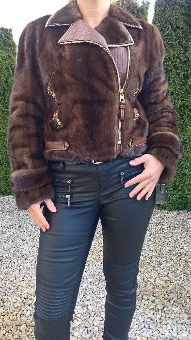 Rizal kurtka ramoneska norki naturalne r. 38/40