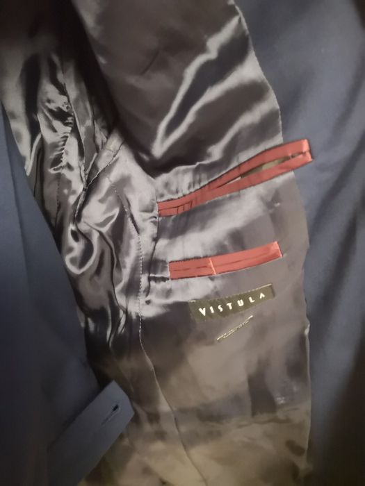 Garnitur Vistula, granatowy, jak NOWY, r. L