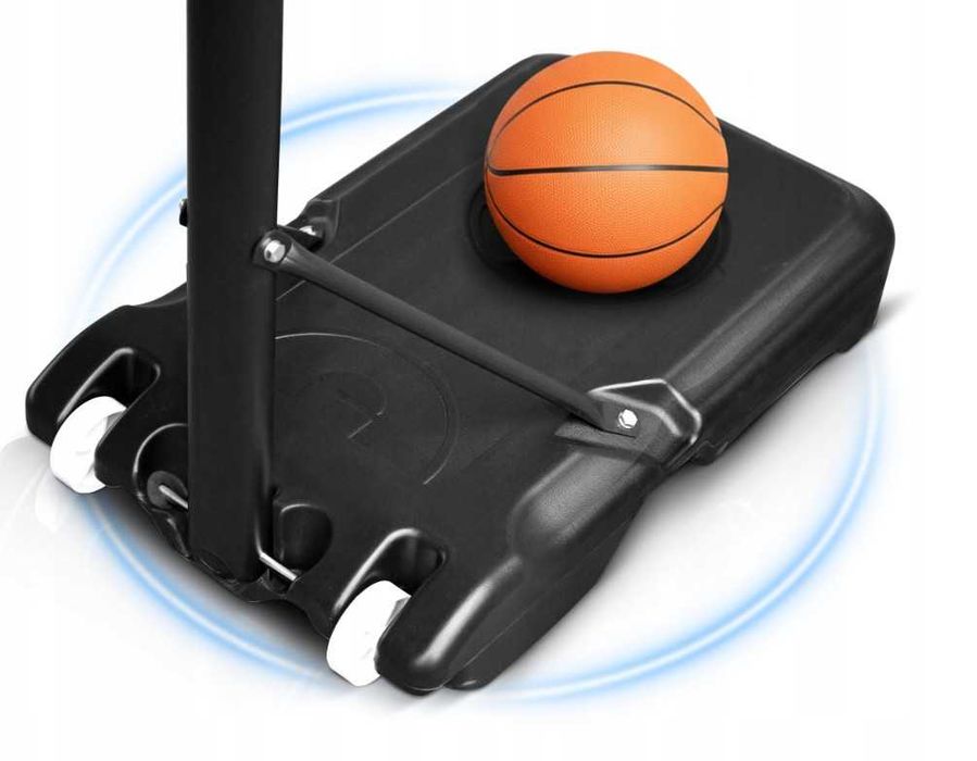 Kosz do Koszykówki Regulowany Wolnostojący Duży Stabilny Mobilny 150-210cm