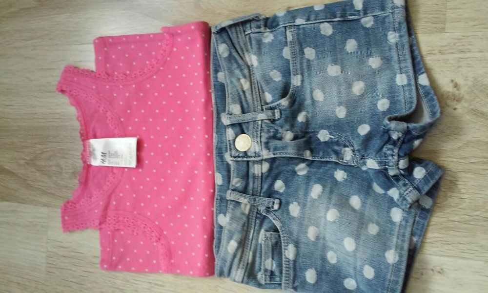 Spodenki i koszulka H&M 98/104