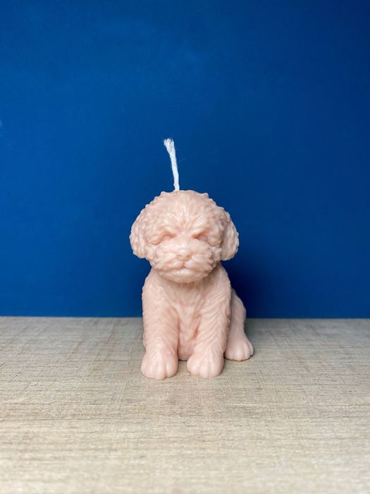 Vela Cão em Cera de Soja