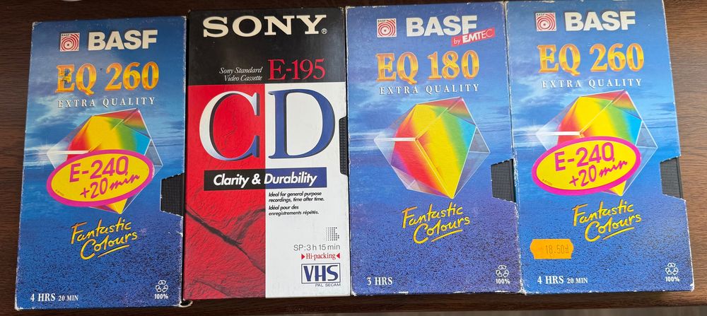 Kasety VHS - Basf - Tdk - Sony