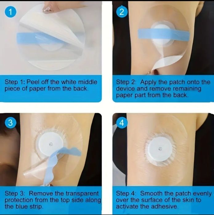 10 × Plastrh przezroczyste do Libre 2,3 .