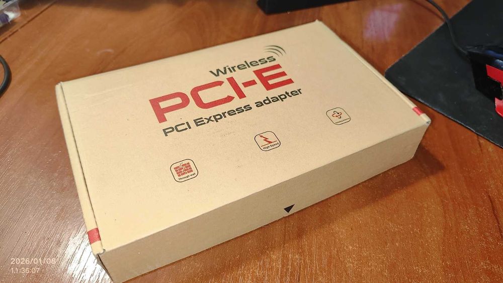 Адаптер WiFi 7 EDUP BE9715GS (Intel BE200) PCI-E x1