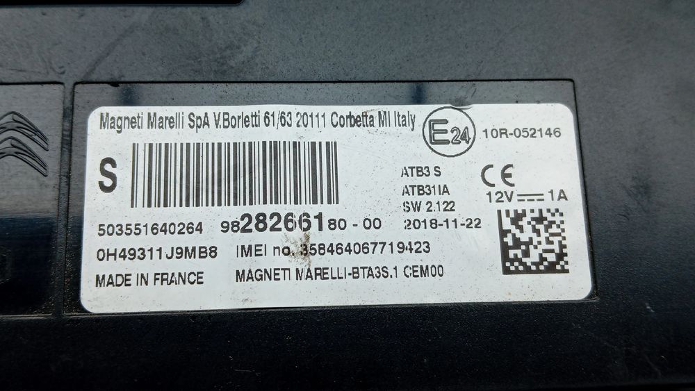 Módulo bluetooth CITROËN C3 III (SX)