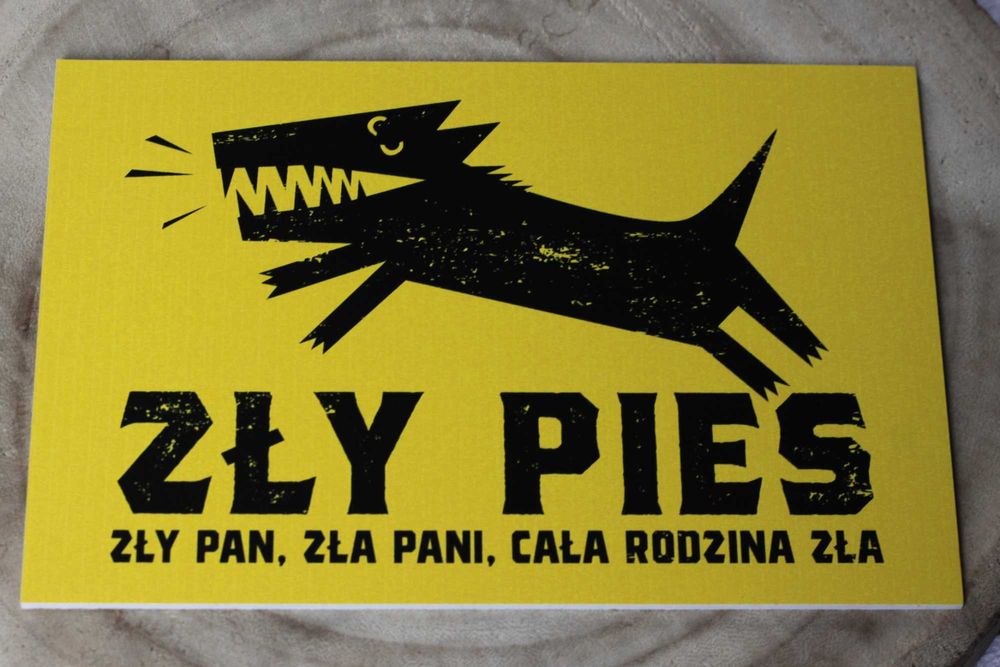 Tabliczka Uwaga pies pcv