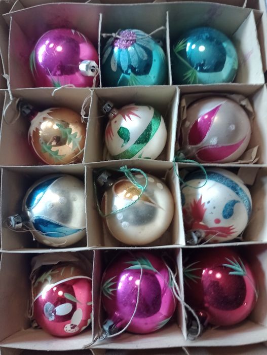 Bombki PRL zestaw