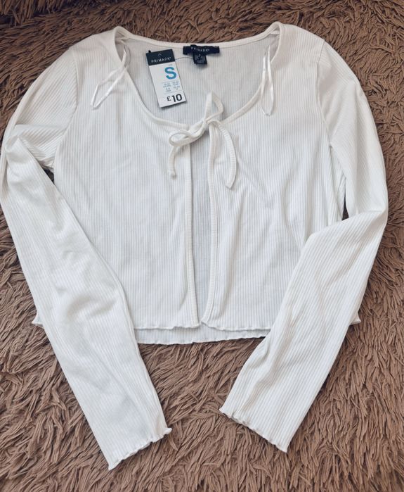 Продам кофта лонгслів рубчик кофтинка біла велюрова синя перламутрова