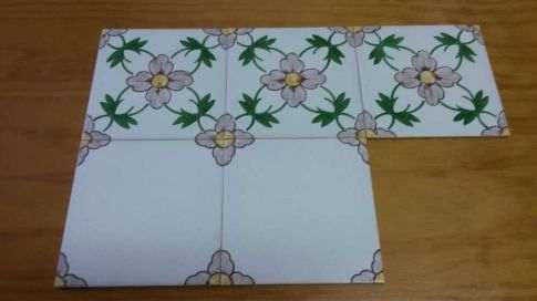 Azulejos pintados à mão, últimas peças