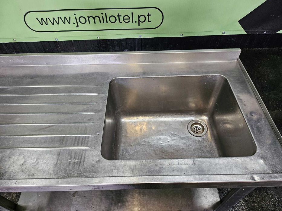 Bancadas em inox com lava loiça - novas e usadas