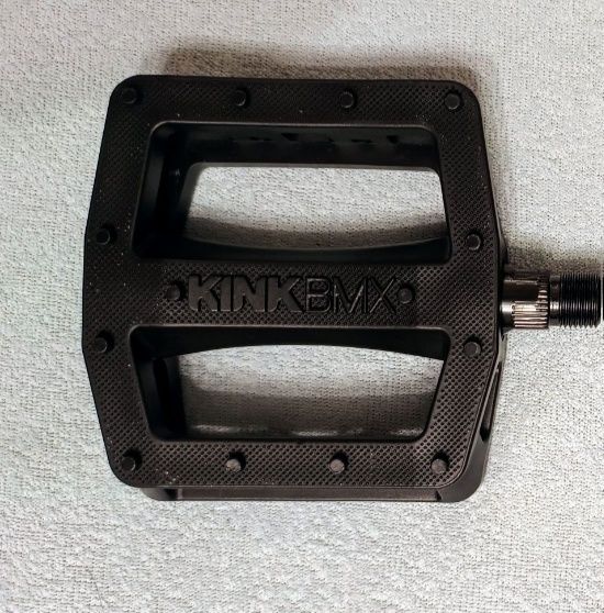 Pedały BMX Kink Hemlock czarne 1 sztuka  Lewy