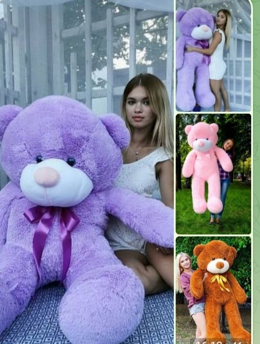 Великі іграшки Ведмідь плюшевий медведь м'яка іграшка Мишка плюшевий