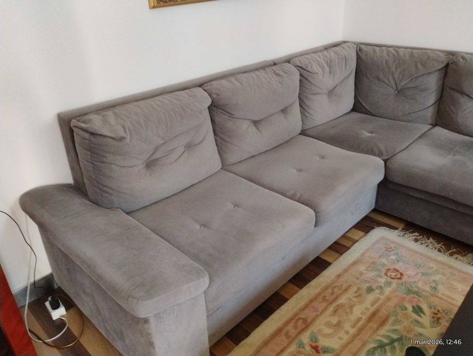 Narożnik kanapa dwu letnia stan B dobry 260 cmx190 cm