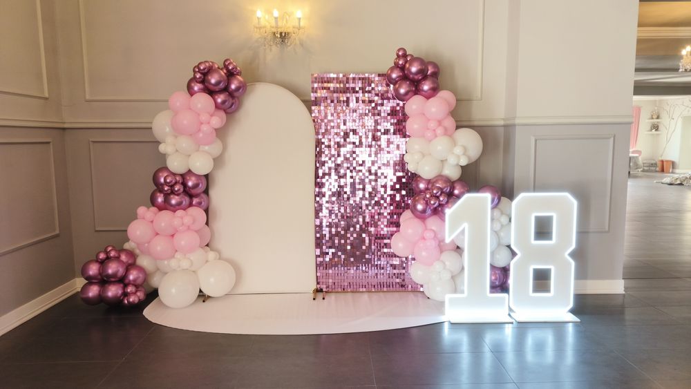 Dekoracje balonowe ścianka balonowa Łódź i okolice balony ścianka