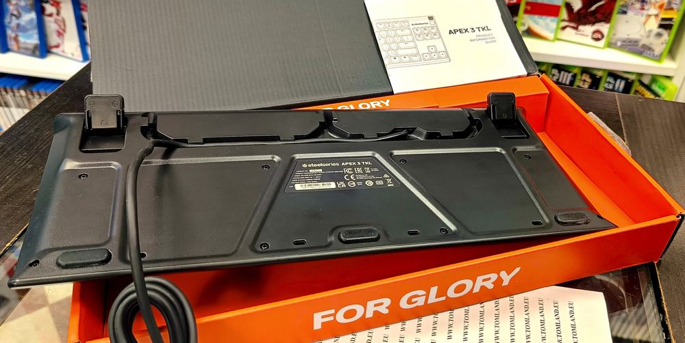 Cicha Klawiatura gamingowa do gier SteelSeries Apex 3 TKL Wrocław