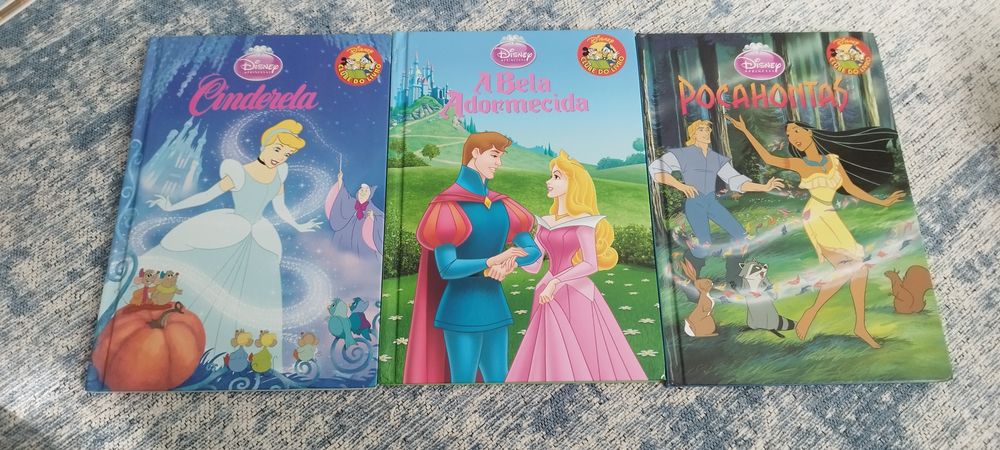 Conjunto de 3 livros da Disney Princesas