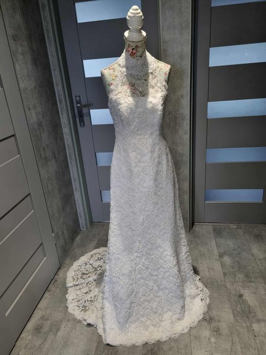 Koronkowa suknia ślubna S 36 Agnes