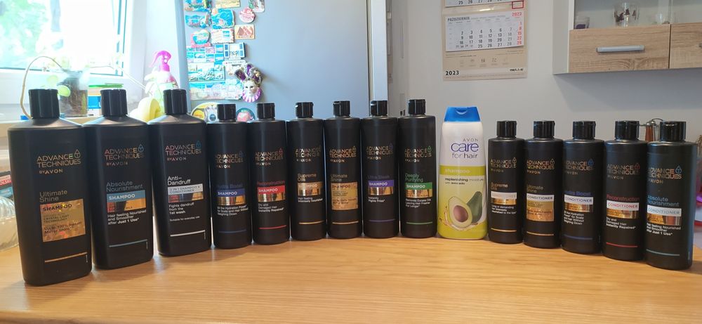 Avon szampon do włosów advance techniques odżywka maseczka peeling