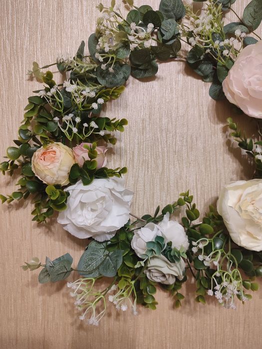 Весільний декор ручної роботи,декор з квітами для фотозони, вінок