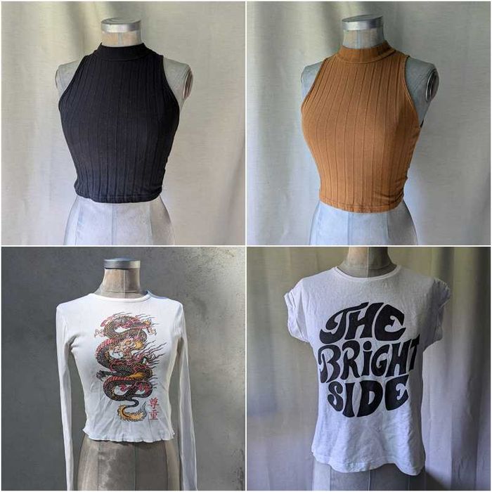 Lote 12 Peças Conjunto Roupa Mulher S Tops Camisolas Zara Y2K