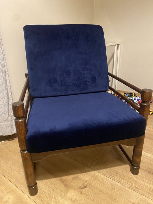 Fotel z czasów PRL vintage odnowiony