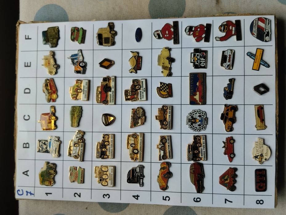 (C) Pins do mundo Automóvel