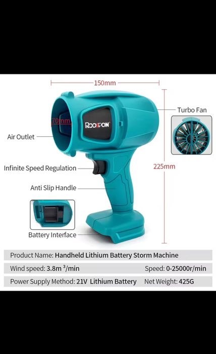 Повітродувка акумуляторна