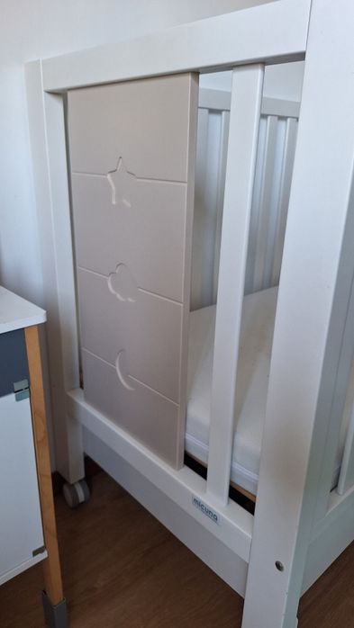 Cama bebe micuna + colcao + extras