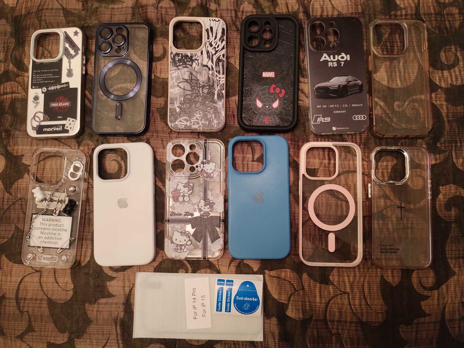 iPhone pro 14 чехол+стекло / чохол+скло