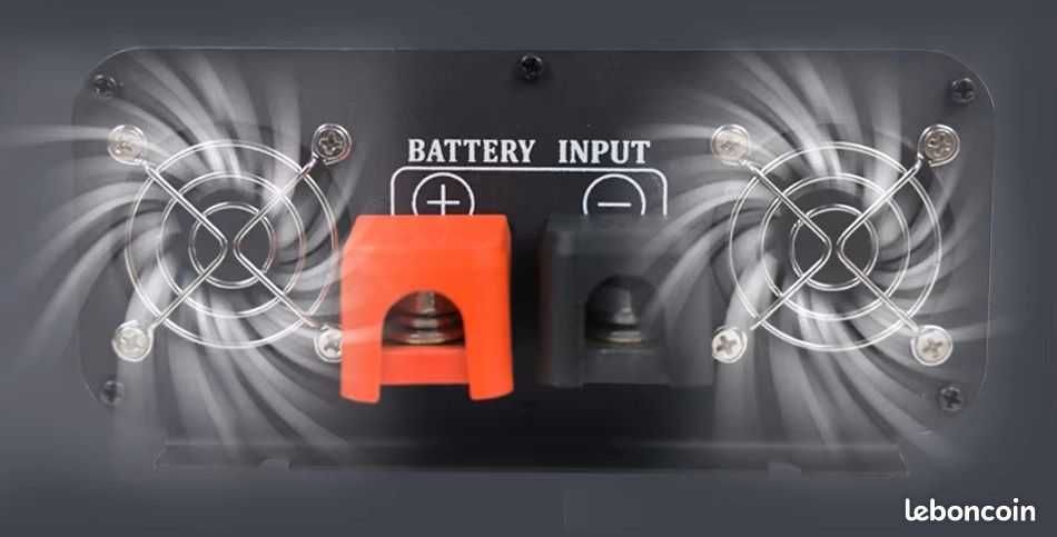Conversor Onda Pura 5000W pico / 2500W contino 12/24 > 230V Novo