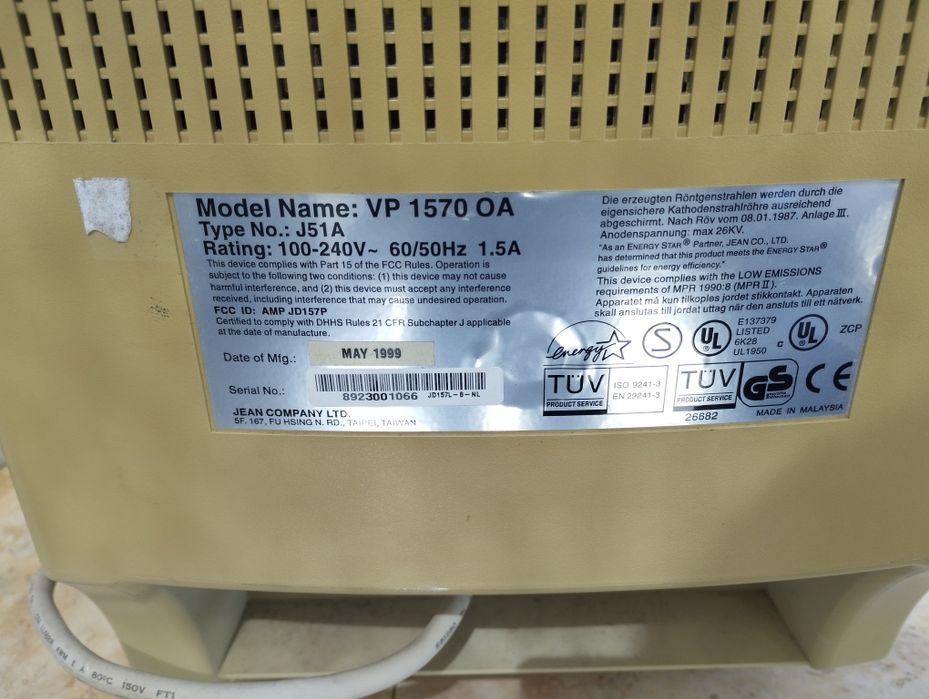 Monitor VGA 15" - Oferta