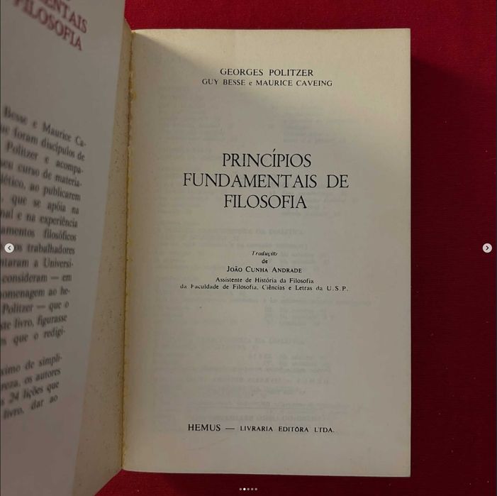 Princípios Fundamentais de Filosofia (Politzer, Besse e Caveing)
