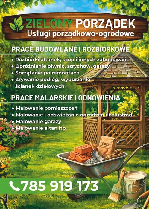 Usługi porządkowo-ogrodowe