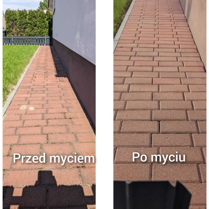 Mycie kostki brukowej