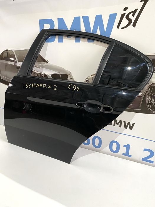 BMW E90 E91 Задня Ліва Дверь Седан 668 Schwarz 2 Чорні Двері Е90