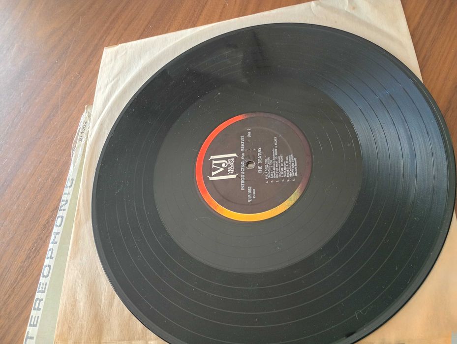 Disco de vinil dos Beatles.