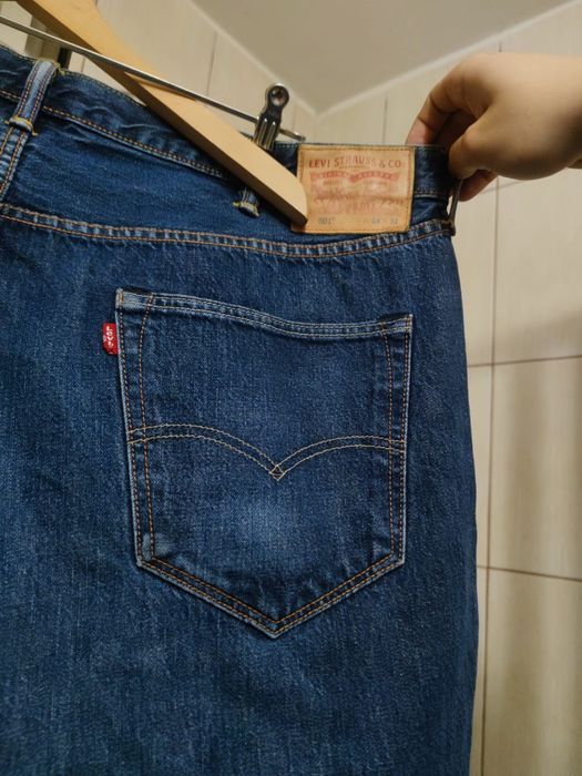 Spodnie jeansowe jeansy XL Levi's Strauss niebieskie szare błękitne 50