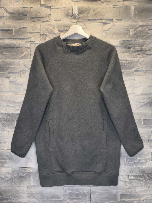 Sukienka Acne Studios Fiera FL Szara Damska Długa Bluza