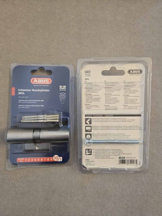 Abus Swiss круглый дверной цилиндр JW14